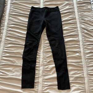 Forever 21 Black Workout Leggings with Mesh Cut Outs